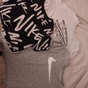 Three Nike t shirt